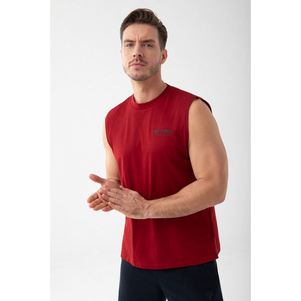 Czerwony tank top męski TW BASIC TANK TOP 192 M RED