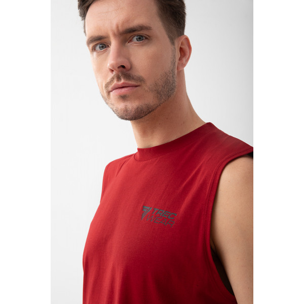 Czerwony tank top męski TW BASIC TANK TOP 192 M RED