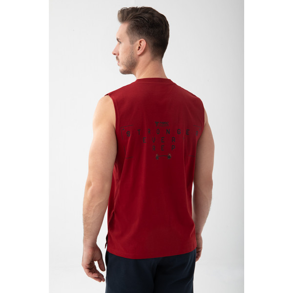 Czerwony tank top męski TW BASIC TANK TOP 192 M RED