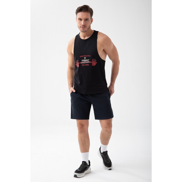 Czarny tank top męski TW BASIC TANK TOP 193 M BLACK