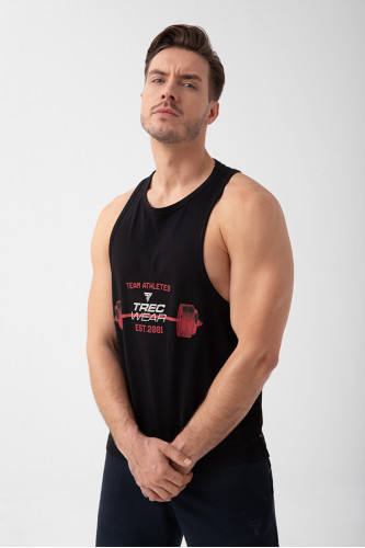 Czarny tank top męski TW BASIC TANK TOP 193 M BLACK