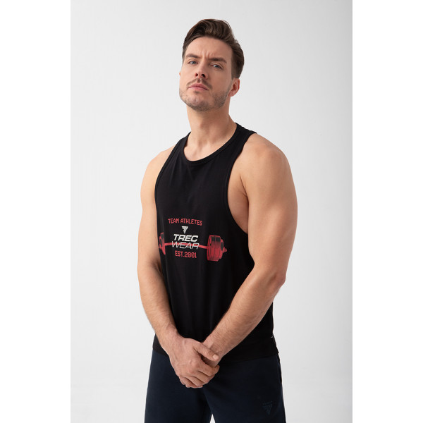 Czarny tank top męski TW BASIC TANK TOP 193 M BLACK