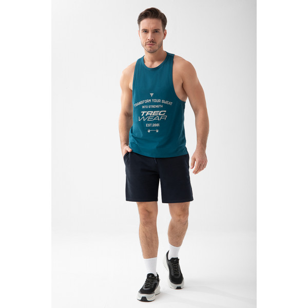 Niebieski tank top męski TW BASIC TANK TOP 194 M BLUE