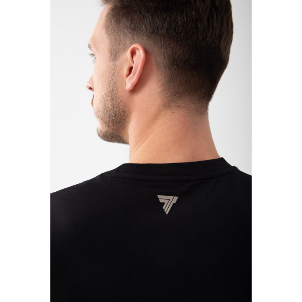 Czarny męski T-shirt slim fit TW BASIC TSHIRT 194 M BLACK