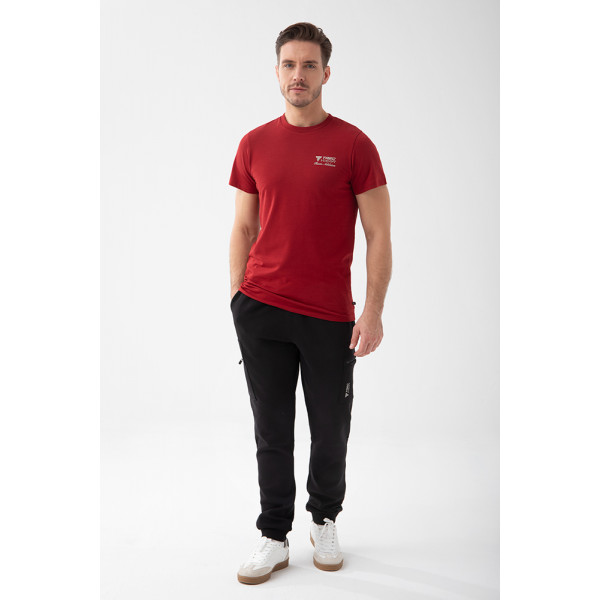 Czerwony męski T-shirt slim fit TW BASIC TSHIRT 195 M RED