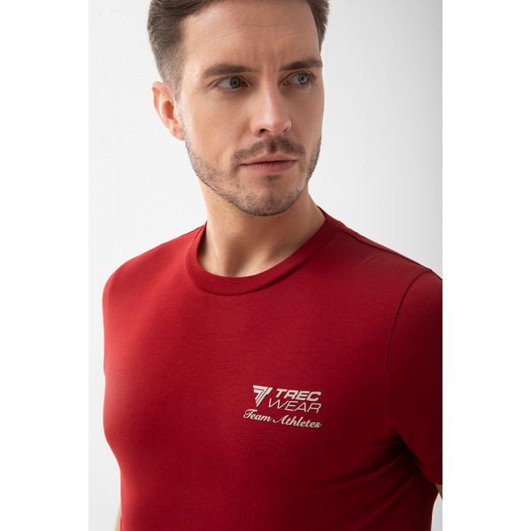 Czerwony męski T-shirt slim fit TW BASIC TSHIRT 195 M RED