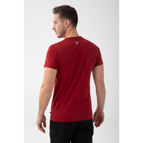 Czerwony męski T-shirt slim fit TW BASIC TSHIRT 195 M RED