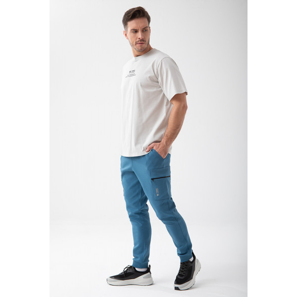 Szary T-shirt męski TW BASIC TSHIRT OVERSIZE 193 M GREY