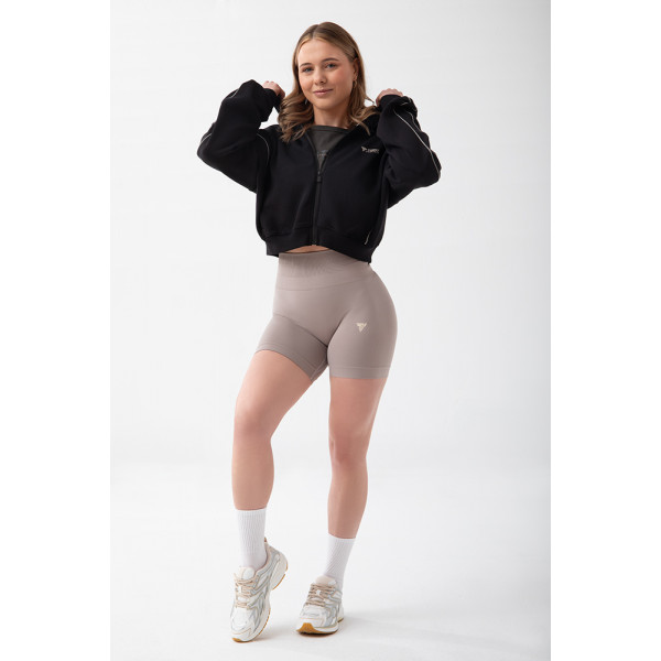 Czarna bluza damska oversize TW BASIC TRECGIRL HOODIE 198 BLACK