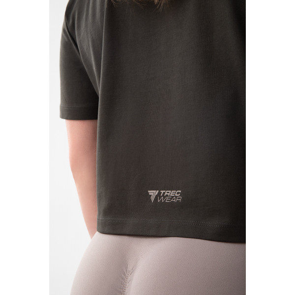 Grafitowy T-shirt damski TW BASIC TRECGIRL T-SHIRT 197 GRAPHITE