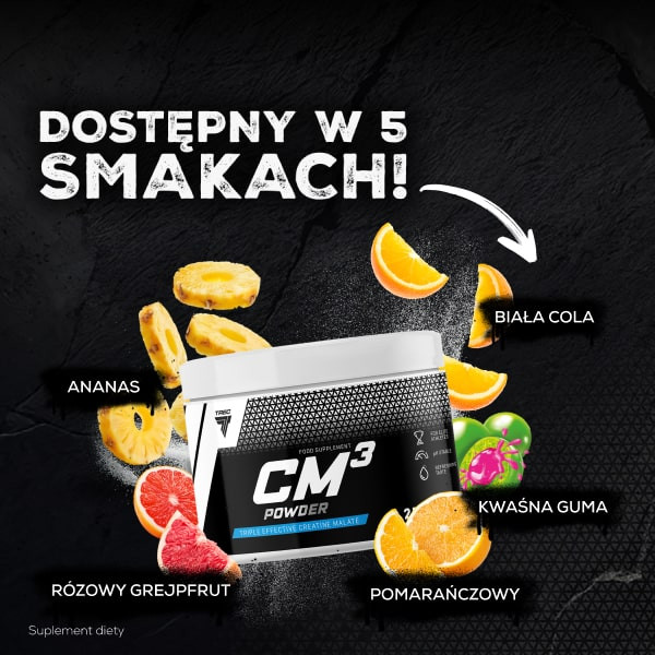 Jabłczan kreatyny CM3 POWDER w proszku