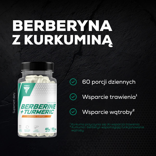 BERBERINE + TURMERIC - berberyna + kurkumina