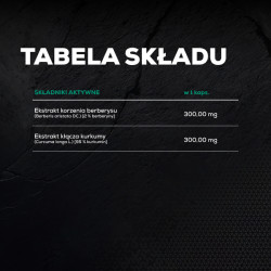 BERBERINE + TURMERIC - berberyna + kurkumina