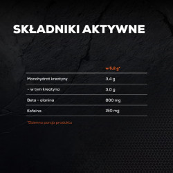 Creatine Endurance - Monohydrat kreatyny z beta alaniną i kofeiną