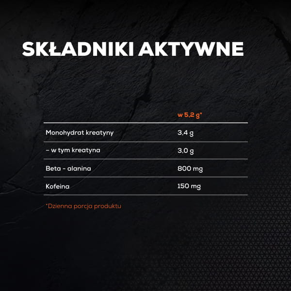 Creatine Endurance - Monohydrat kreatyny z beta alaniną i kofeiną