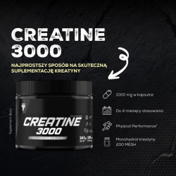 CREATINE 3000 - monohydrat kreatyny w kapsułkach