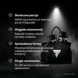 CREATINE 3000 - monohydrat kreatyny w kapsułkach