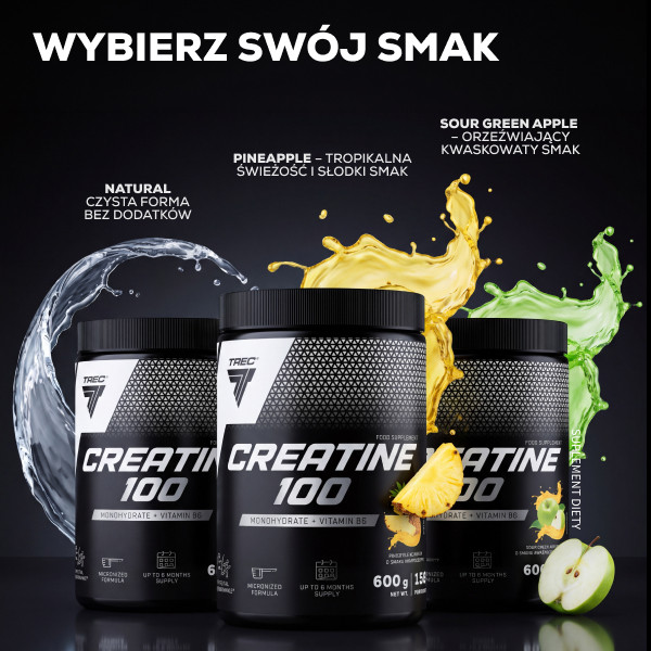 CREATINE 100 - monohydrat kreatyny z witaminą B6