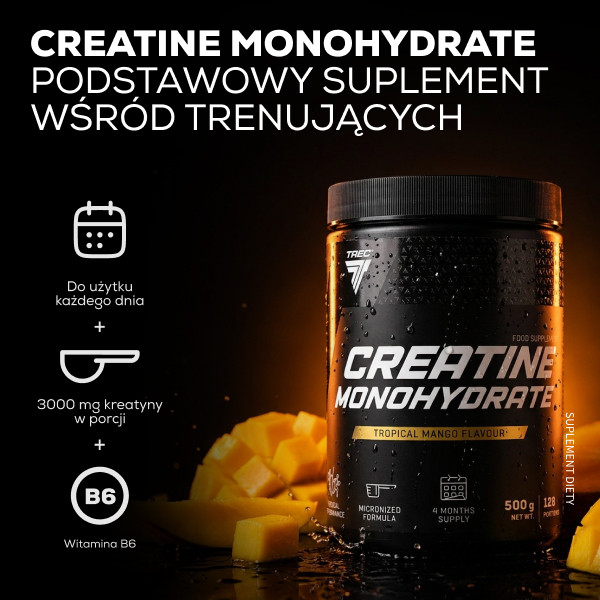 CREATINE MONOHYDRATE - kreatyna z witaminą B6