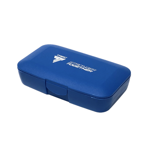 Niebieskie pudełko na kapsułki BOX FOR TABLETS -  BLUE PILLBOX
