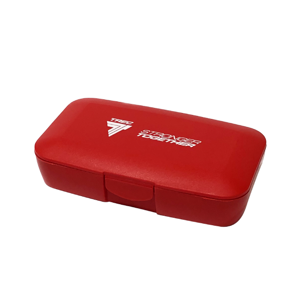 Czerwone pudełko na kapsułki BOX FOR TABLETS RED PILLBOX RED PILLBOX 2