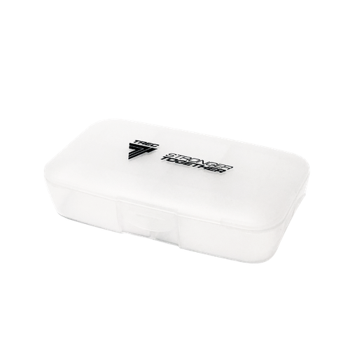 Białe pudełko na kapsułki BOX FOR TABLETS TRANSPARENT PILLBOX