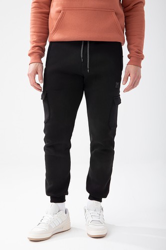 Czarne spodnie męskie BASIC PANTS CARGO 150 T BLACK