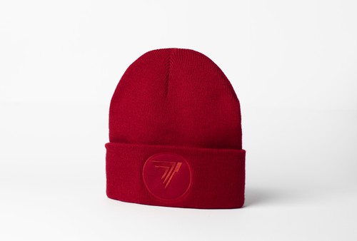 Czerwona czapka zimowa T RED unisex