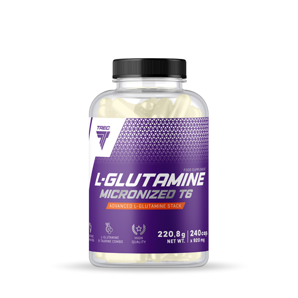 L-GLUTAMINE MICRONIZED T6 – glutamina z tauryną i witaminą B6