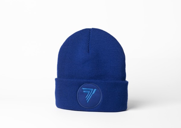 Niebieska czapka zimowa T BLUE unisex Niebieska czapka zimowa T BLUE unisex