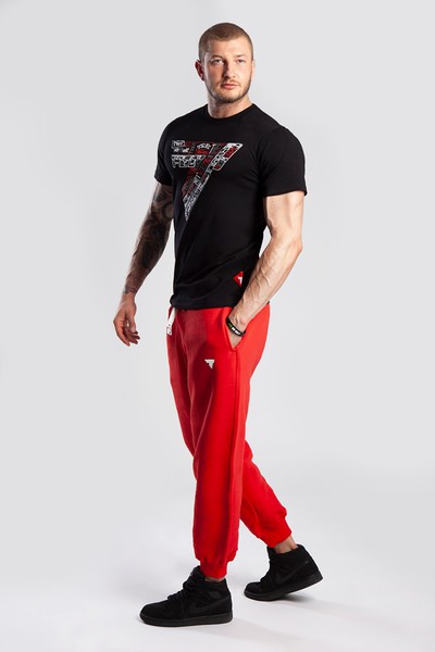 Czerwone spodnie dresowe męskie PANTS RED https://www.trec.pl/media/catalog/product/p/a/pant