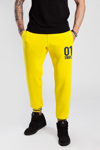 Żółte spodnie dresowe męskie  LEMON