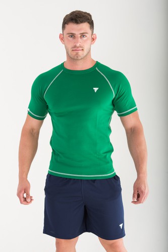 Zielona koszulka treningowa męska RASH GREEN