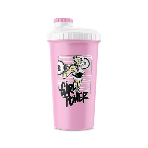 Różowy shaker 0,7 L PINK GIRL POWER