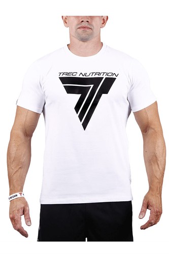 Biały T-shirt męski T-SHIRT PLAY HARD 001 WHITE