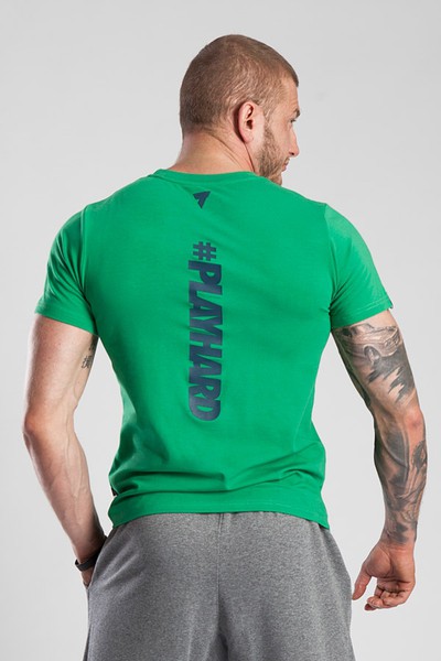 Zielony T-shirt męski T-SHIRT PLAY HARD 015 GREEN https://www.trec.pl/media/catalog/product/t/s/ts_p