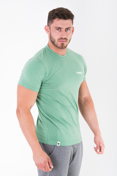 Zielony T-shirt męski T-SHIRT SOFT TREC 004 GREEN Glowne