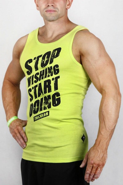 Zielona koszulka na ramiączkach męska TANK TOP 009 STOP GREEN Glowne