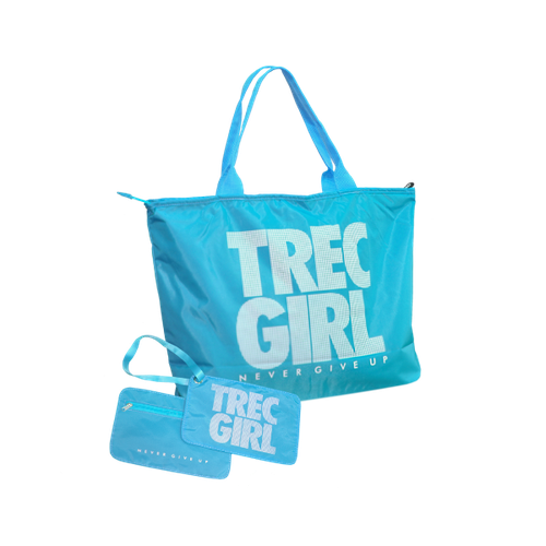 Neonowa błękitna torba sportowa TREC GIRL