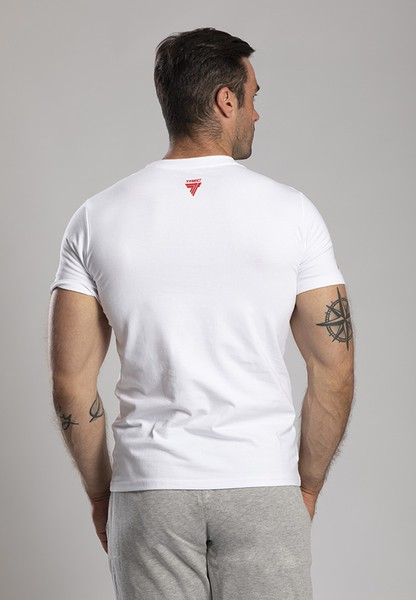 Biały T-shirt męski COOLTREC TREC TEAM ATHLETES POLSKA WHITE z2