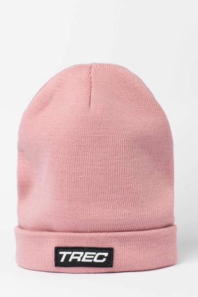 Różowa czapka zimowa damska TREC DUSTY PINK