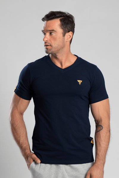 T-shirt V-Neck Trec 03 Navy Glowne