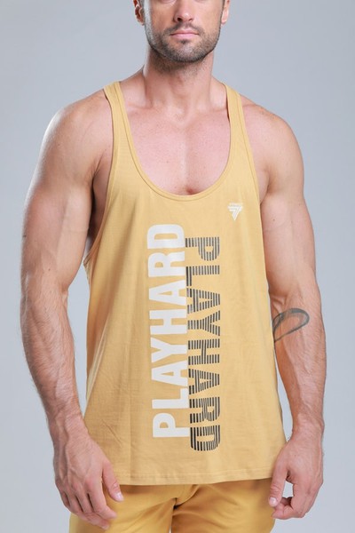 Beżowa koszulka na ramiączkach męska STRINGER STRIPE BEIGE https://www.trec.pl/media/catalog/product/t/w/tw_s