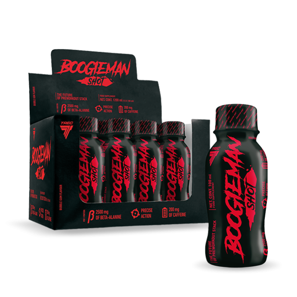 ZESTAW shotów BOOGIEMAN o smaku gumy balonowej 12 szt. x 100 ml