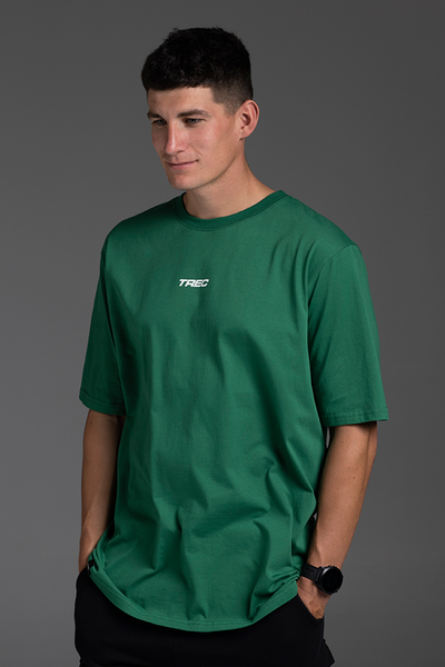 Zielony T-shirt męski BASIC TSHIRT OVERSIZE 124 TTA GREEN Zielony T-shirt męski BASIC TSHIRT OVERSIZE 124 TTA GREEN 2