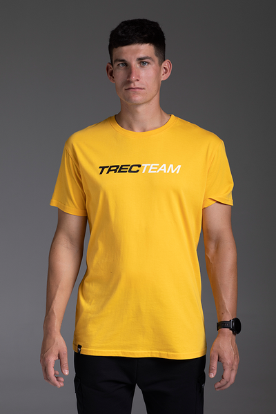 Żółty T-shirt męski BASIC TSHIRT 141 TREC TEAM YELLOW Żółty T-shirt męski BASIC TSHIRT 141 TREC TEAM YELLOW