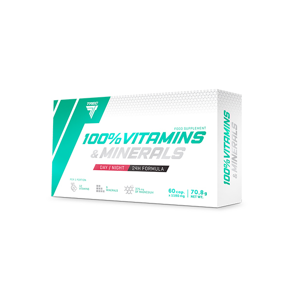 100% VITAMINS & MINERALS - kompleks witamin i minerałów Glowne