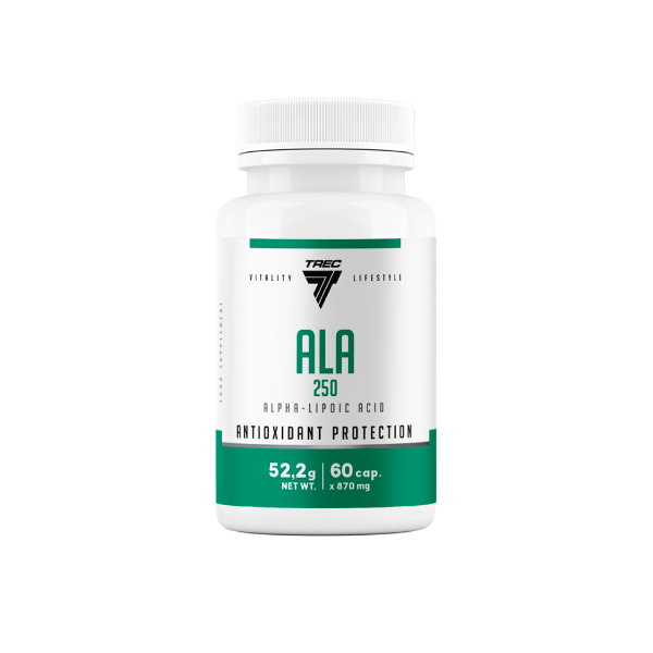 Vitality ALA 250 - kwas alfa-liponowy w kapsułkach ALA 250