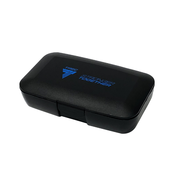 Sprzęt sportowy Czarne pudełko na kapsułki/tabletki BOX FOR TABLETS - BLACK PILLBOX Glowne