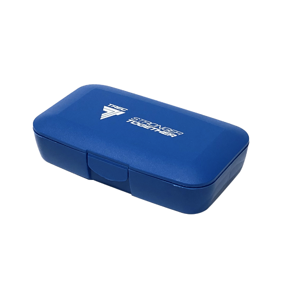 Sprzęt sportowy Niebieskie pudełko na kapsułki BOX FOR TABLETS -  BLUE PILLBOX Glowne